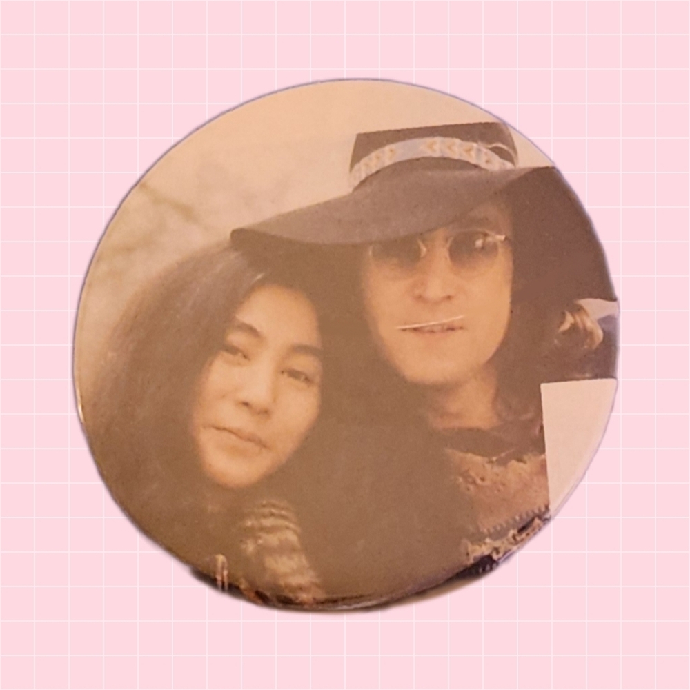 John Lennon & Yoko Ono 2" Pin